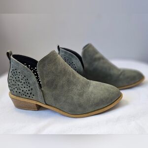 Women's Green Ankle Boots